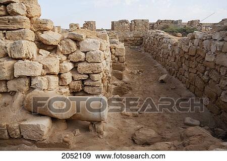 Stock Photo - Archaeological Remains Of The Christian Holy City Built Over The Tomb Of The Martyr Menas Of Alexandria, Abu Mena, Egypt. Fotosearch