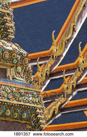 Stock Photo - Architectural Detail Of Wat Pho Temple. Fotosearch