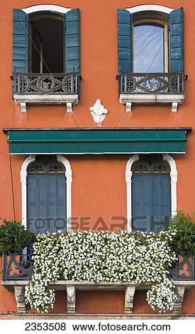 Stock Photo - Architectural Details On A Building; Venice, Italy. Fotosearch