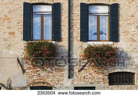 Architectural Details On A Stone Building; Venice, Italy View Large Photo Image Picture - Architectural Details On A Stone Building; Venice, Italy. Fotosearch