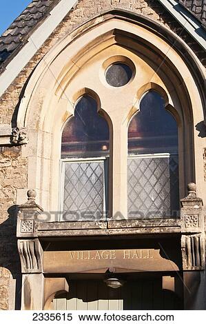 Architectural Feature Of Village Hall's Window; Wiltshire, England View Large Photo Image Stock Photography - Architectural Feature Of Village Hall's Window; Wiltshire, England. Fotosearch