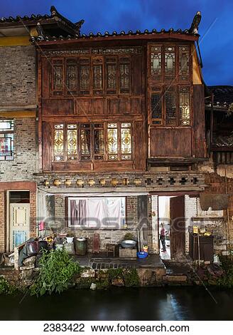 Architecture of a building; Lijiang, Yunnan, China View Large Photo Image Stock Image - Architecture of a building; Lijiang, Yunnan, China. Fotosearch