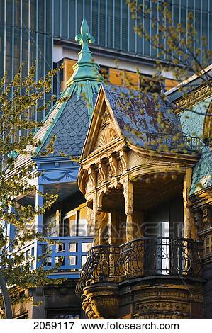 Stock Photo - Architecture On Saint-Denis Street, Montreal, Quebec. Fotosearch