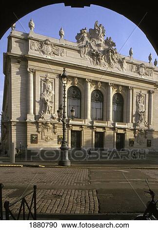 Stock Image - Archway And Opera Place Du Theatre. Fotosearch