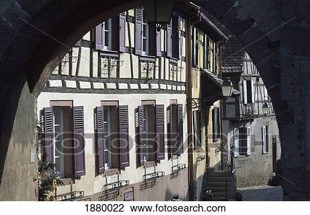 Stock Image - Archway In Ammerschwihr. Fotosearch