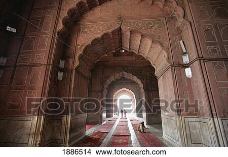 Picture - Archways In Jama Masjid Mosque. Fotosearch
