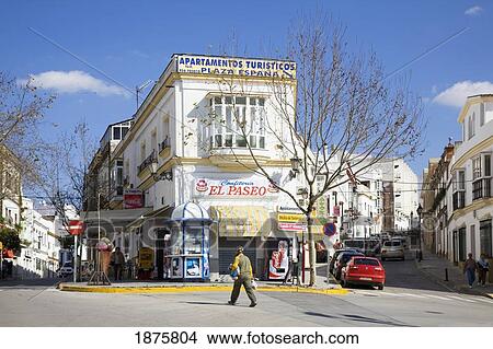 Picture - Arcos De La Frontera, Andalusia, Spain; The Streets Of Arcos De La Frontera. Fotosearch