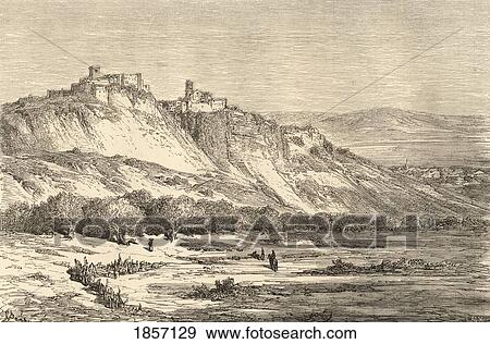 Stock Photo - Arcos De La Frontera, Cadiz, Spain. Drawn By Gustave Dore. From The Book Spanish Pictures By The Rev Samuel Manning, Published 1870.. Fotosearch