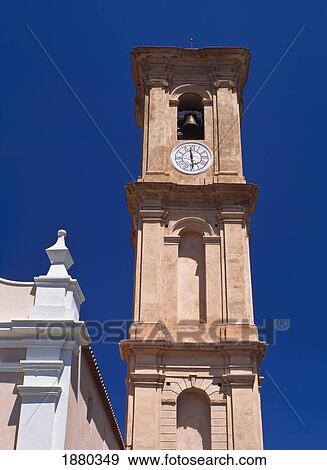 Stock Photo - Aregna Clock Tower, Low Angle View. Fotosearch