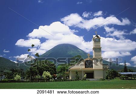 Stock Image - Arenal Volcano, Arenal, Costa Rica.. Fotosearch