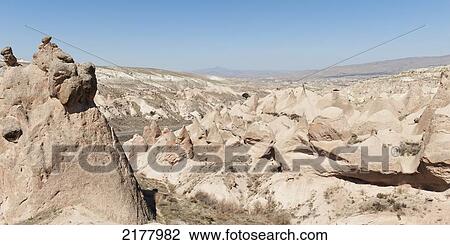 Arid Landscape Of Rock Formations; Aktepe Nevsehir Turkey View Large Photo Image Stock Image - Arid Landscape Of Rock Formations; Aktepe Nevsehir Turkey. Fotosearch