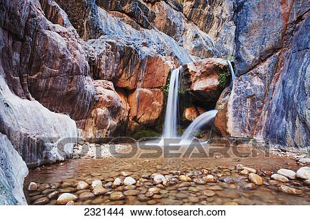 Arizona, Grand Canyon National Park, View Of Clear Creek Falls. View Large Photo Image Picture - Arizona, Grand Canyon National Park, View Of Clear Creek Falls.. Fotosearch