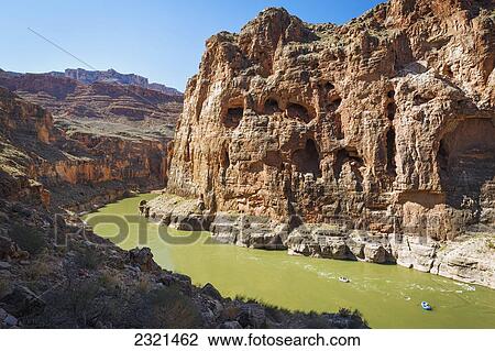 Arizona, Grand Canyon National Park, Rafting On The Colorado River. View Large Photo Image Stock Image - Arizona, Grand Canyon National Park, Rafting On The Colorado River.. Fotosearch