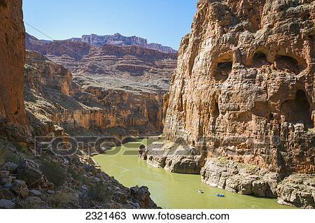 Arizona, Grand Canyon National Park, Rafting On The Colorado River. View Large Photo Image Stock Image - Arizona, Grand Canyon National Park, Rafting On The Colorado River.. Fotosearch