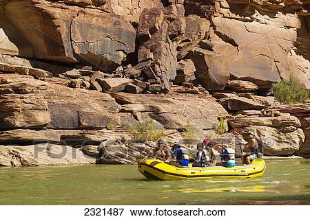 Arizona, Grand Canyon National Park, Friends And Family Rafting On The Colorado River. Editorial Use Only. View Large Photo Image Stock Photo - Arizona, Grand Canyon National Park, Friends And Family Rafting On The Colorado River. Editorial Use Only.. Fotosearch