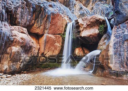 Arizona, Grand Canyon National Park, View Of Clear Creek Falls. View Large Photo Image Stock Photography - Arizona, Grand Canyon National Park, View Of Clear Creek Falls.. Fotosearch