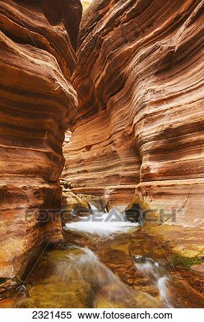 Stock Photography - Arizona, Grand Canyon National Park, Upper Deer Creek, Creek Narrows Among Canyon.. Fotosearch