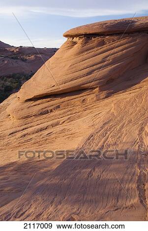 Stock Photo - Arizona, Pancake Rock in Monument Valley Navajo Tribal Park.. Fotosearch