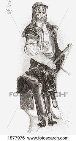 Stock Photograph - Armour Worn By James Ii At The Battle Of The Boyne, 1690. From The Book Short History Of The English People By J. R. Green, Published London 1893. Fotosearch