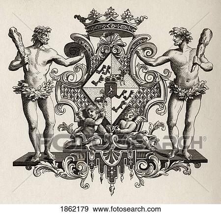 Arms Of The Duchess Of Kendal From The Works Of Hogarth Published London 1833 View Large Photo Image Stock Photo - Arms Of The Duchess Of Kendal From The Works Of Hogarth Published London 1833. Fotosearch