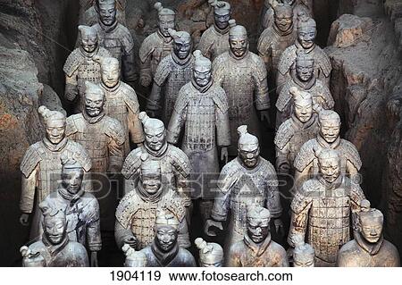 Army Of Terracotta Warriors In Xi'an, Shaanxi, China View Large Photo Image Stock Photo - Army Of Terracotta Warriors In Xi'an, Shaanxi, China. Fotosearch