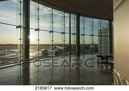 Stock Photo - Arrival Hall At Amarillo Airport, Texas, Usa. Fotosearch