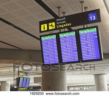 Arrivals Board In Malaga Airport; Malaga, Malaga Province, Spain View Large Photo Image Stock Image - Arrivals Board In Malaga Airport; Malaga, Malaga Province, Spain. Fotosearch