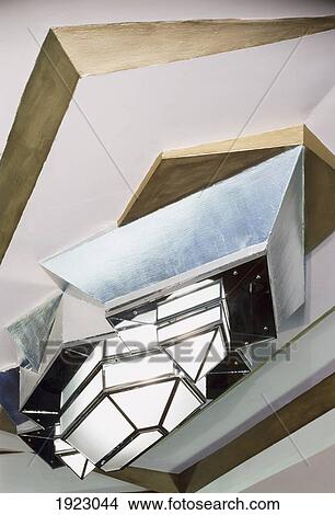 Picture - Art Deco Lighting Fitting In The Foyer. Fotosearch