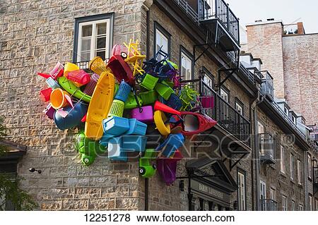 Art exhibition in Quartier du Petit Champlain called The Unusual Passages; Quebec City, Quebec, Canada View Large Photo Image Stock Photo - Art exhibition in Quartier du Petit Champlain called The Unusual Passages; Quebec City, Quebec, Canada. Fotosearch