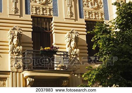 Art Nouveau Architecture; Riga Latvia View Large Photo Image Stock Image - Art Nouveau Architecture; Riga Latvia. Fotosearch