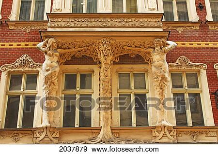 Stock Photo - Art Nouveau Architecture; Riga Latvia. Fotosearch