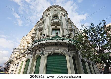 Stock Image - Art Nouveau Building, Quito, Pichincha, Ecuador. Fotosearch