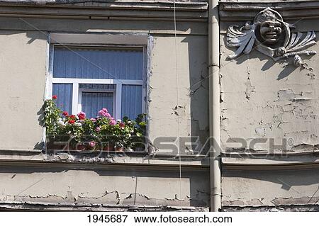 Stock Photo - Art Nouveau detail on a building, Sofia, Bulgaria. Fotosearch