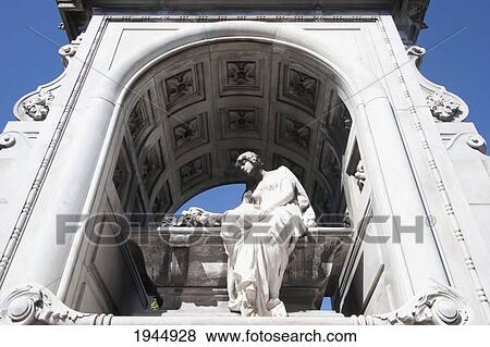 Stock Photo - Art Nouveau mausoleum at the Cementerio de la Recoleta, Buenos Aires, Capital Federal, Argentina. Fotosearch