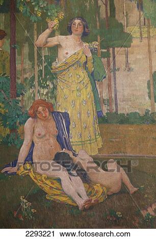 Art Nouveau painting in the Mayors Parlor in the Obecni dum (Municipal House), designed by Alfons Mucha, Prague, Czech Republic, Europe View Large Photo Image Stock Image - Art Nouveau painting in the Mayors Parlor in the Obecni dum (Municipal House), designed by Alfons Mucha, Prague, Czech Republic, Europe. Fotosearch