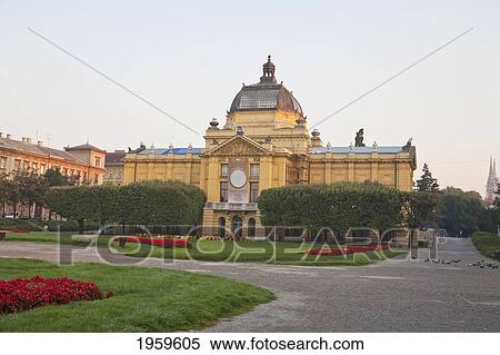 Stock Photography - Art Pavilion, Zagreb, Grad Zagreb, Croatia. Fotosearch