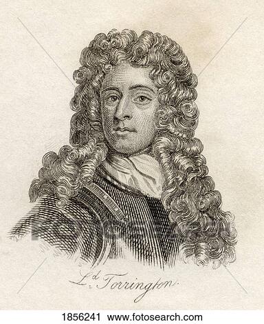 Stock Image - Arthur Herbert, Earl Of Torrington 1647 - 1716. British Admiral And Politician. From The Book Crabb's Historical Dictionary Published 1825.. Fotosearch