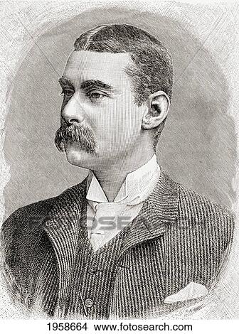 Picture - Arthur Jeremy Mounteney Jephson, 1859 To 1908. English Adventurer And African Explorer, Who Accompanied Sir Henry Morton Stanley On The Emin Pasha Relief Expedition, 1886-1889. From In Darkest Africa By Henry M. Stanley Published 1890.. Fotosearch