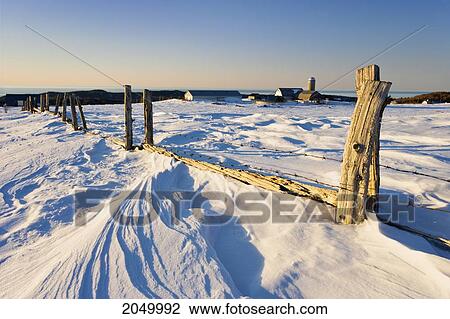 Artist's Choice: Fence And Farm In Winter, Bas-Saint-Laurent Region, Quebec View Large Photo Image Stock Image - Artist's Choice: Fence And Farm In Winter, Bas-Saint-Laurent Region, Quebec. Fotosearch