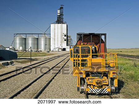 Stock Photo - Artist's Choice: Loading Grain At Inland Grain Terminal, Swift Current, Saskatchewan. Fotosearch