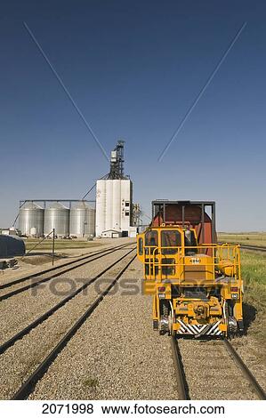 Stock Photo - Artist's Choice: Loading Grain At Inland Grain Terminal, Swift Current, Saskatchewan. Fotosearch