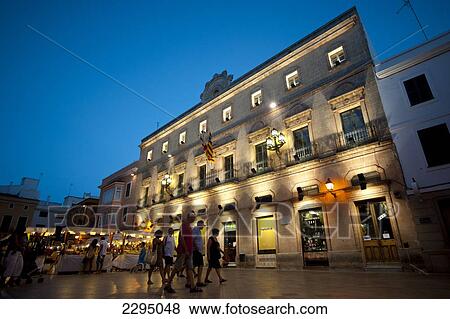 Arts And Crafts Market In Placa De La Catedral In Ciutadella At Night, Menorca, Balearic Islands, Spain View Large Photo Image Stock Photo - Arts And Crafts Market In Placa De La Catedral In Ciutadella At Night, Menorca, Balearic Islands, Spain. Fotosearch