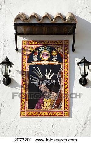 Artwork Depicting Jesus Christ Wearing A Crown Of Thorns; Vejer De La Frontera Andalusia Spain View Large Photo Image Stock Image - Artwork Depicting Jesus Christ Wearing A Crown Of Thorns; Vejer De La Frontera Andalusia Spain. Fotosearch