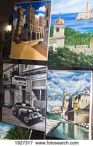 Artwork On Sale To Tourists View Large Photo Image Stock Photo - Artwork On Sale To Tourists. Fotosearch
