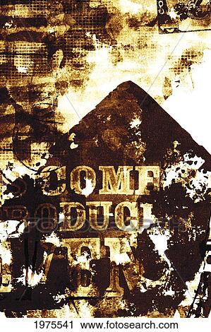 As Yet Untitled, Textured Brown And White (Mixed Media). View Large Photo Image Stock Image - As Yet Untitled, Textured Brown And White (Mixed Media).. Fotosearch
