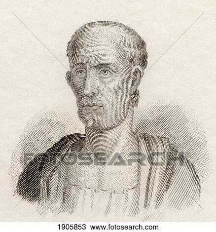 Stock Image - Asclepiades, C. 124/129 To 40 Bc. Greek Physician. From Crabb's Historical Dictionary Published 1825.. Fotosearch