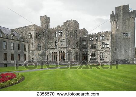 Stock Image - Ashford Castle; County Galway, Ireland. Fotosearch