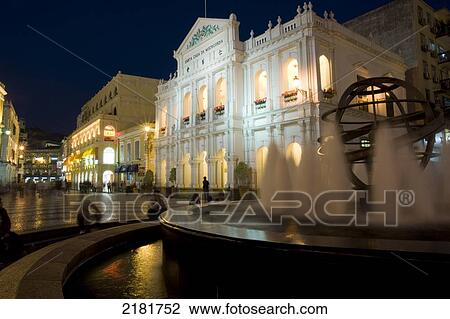 Stock Image - asia, china, Macau, senate square, largo de senado, santa casa da misericordia. Fotosearch