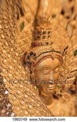 Asian Art, Close-Up Of Exotic Golden Sculpture. View Large Photo Image Stock Photo - Asian Art, Close-Up Of Exotic Golden Sculpture.. Fotosearch