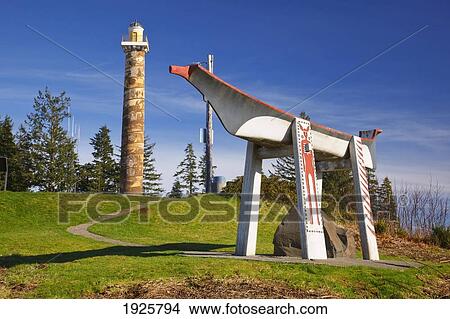 Picture - Astoria Column; Astoria, Oregon, United States Of America. Fotosearch